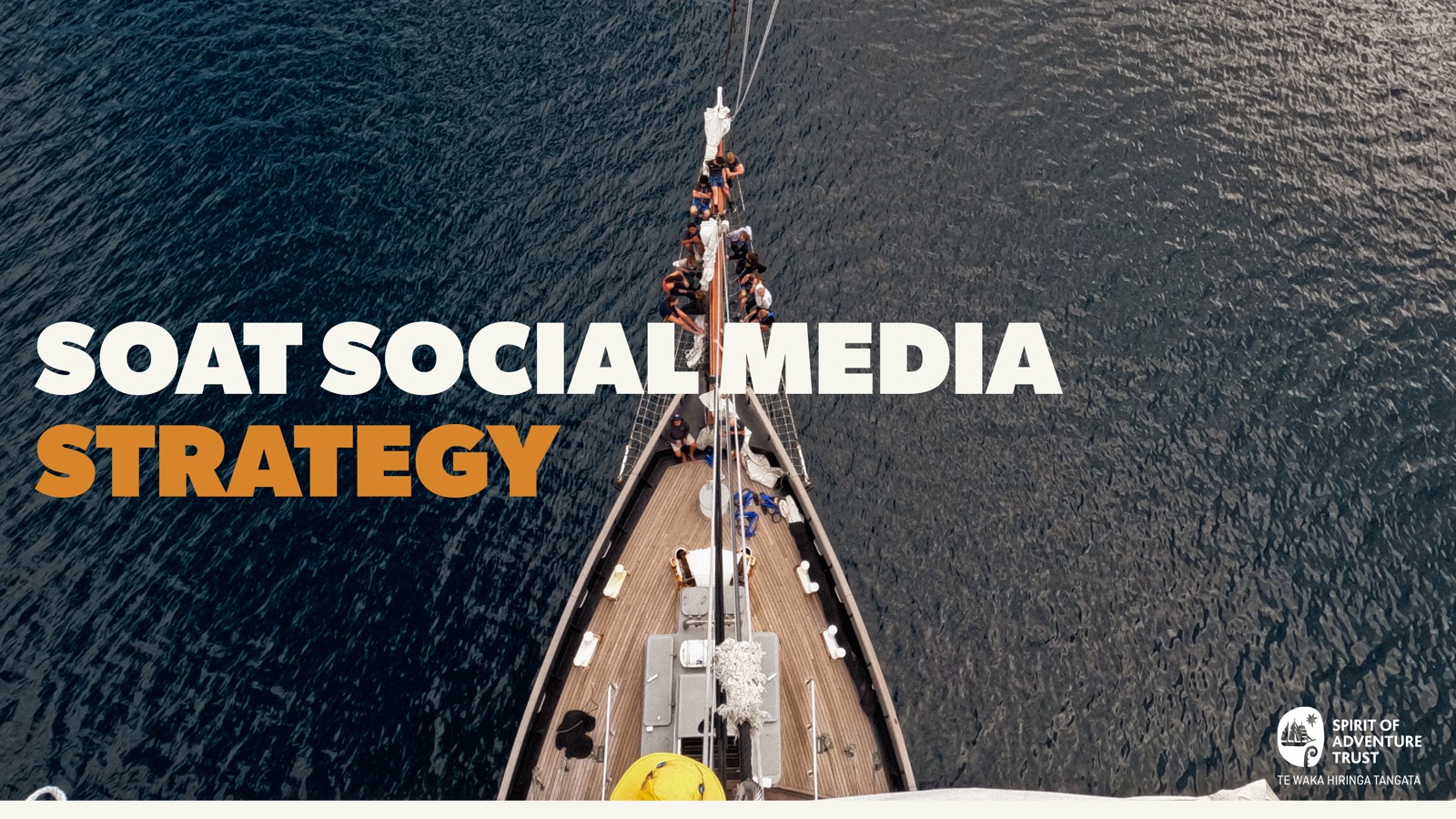 Cover of the SOAT social media strategy document